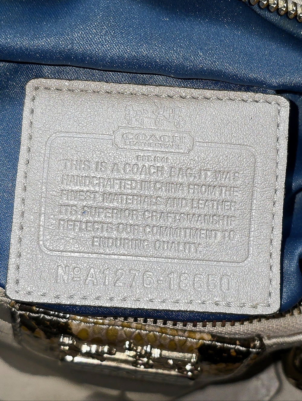 Coach Madison Op Art Sateen Sophia Shoulder Bag - Picture 9 of 9